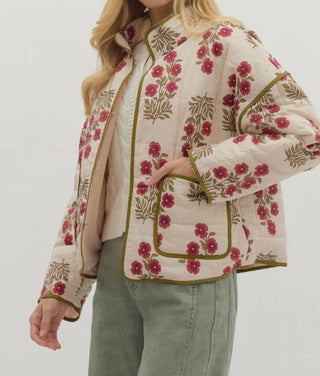 Entro - Botanical Quilted Jacket