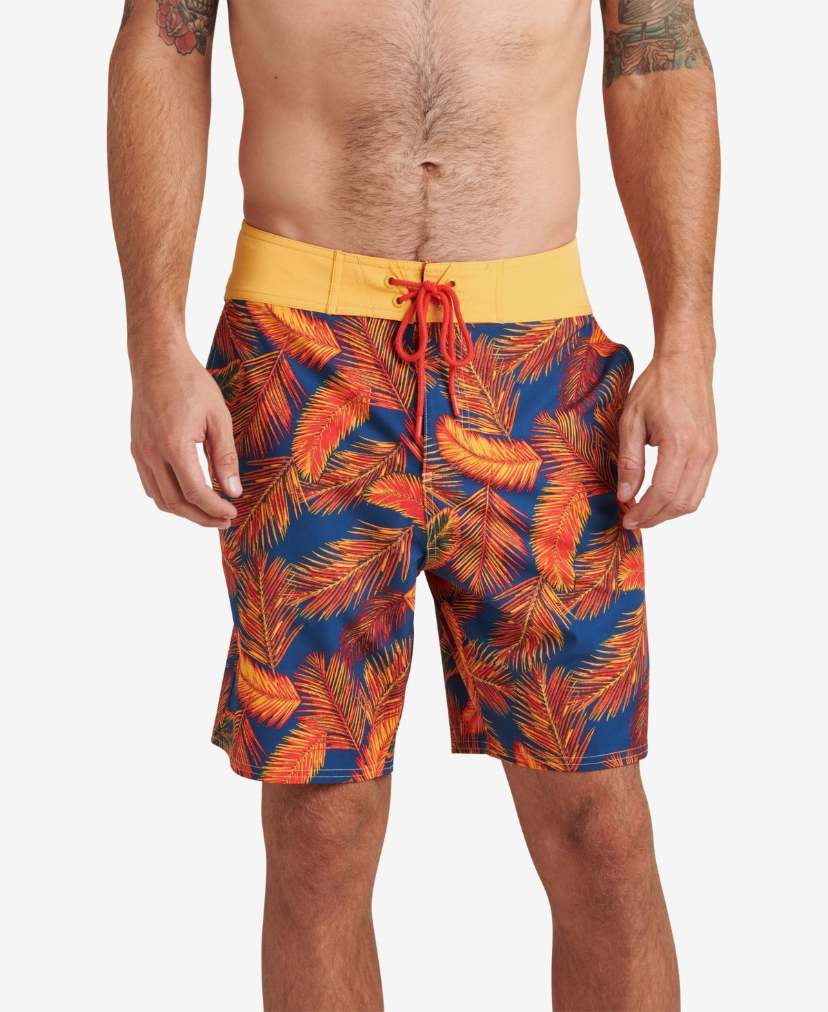 Mens Harrison Palm Frond Board Shorts