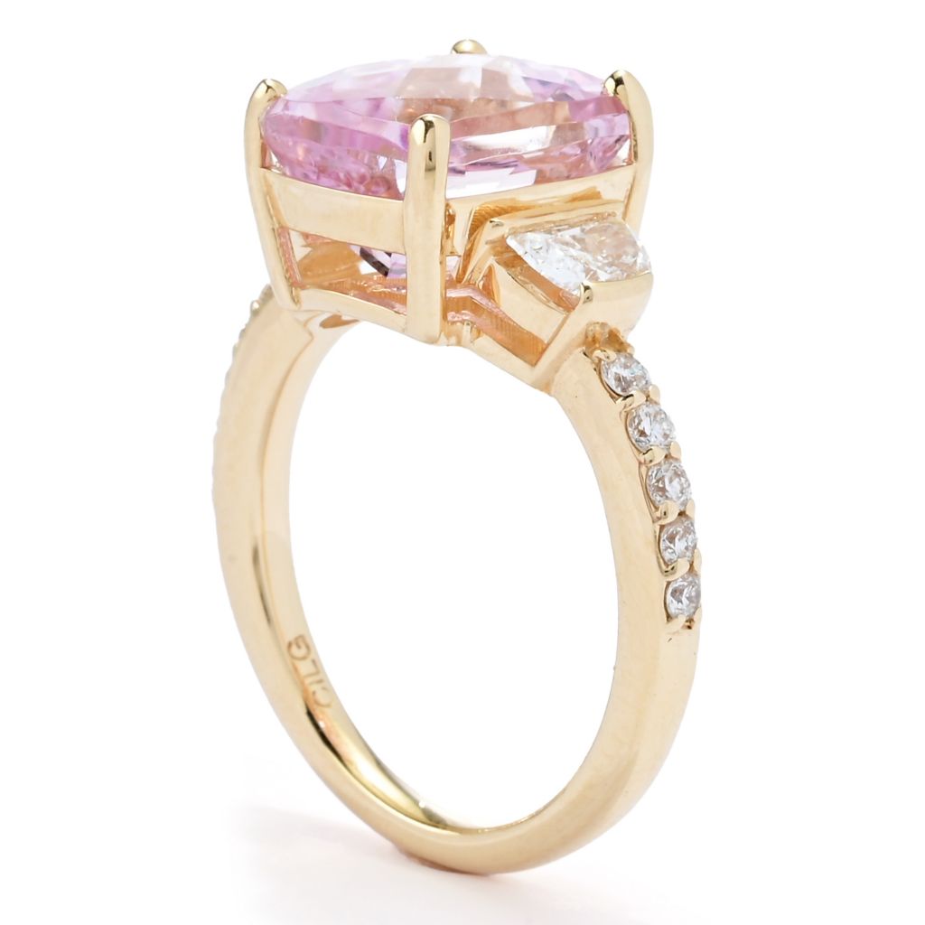 serge-camille-14k-gold-4-55ctw-kunzite-lab-grown-diamond-ring-5-0-grams