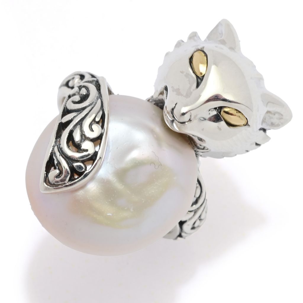 artisan-silver-by-samuel-b-18k-gold-accented-baroque-cultured-pearl-fox-ring