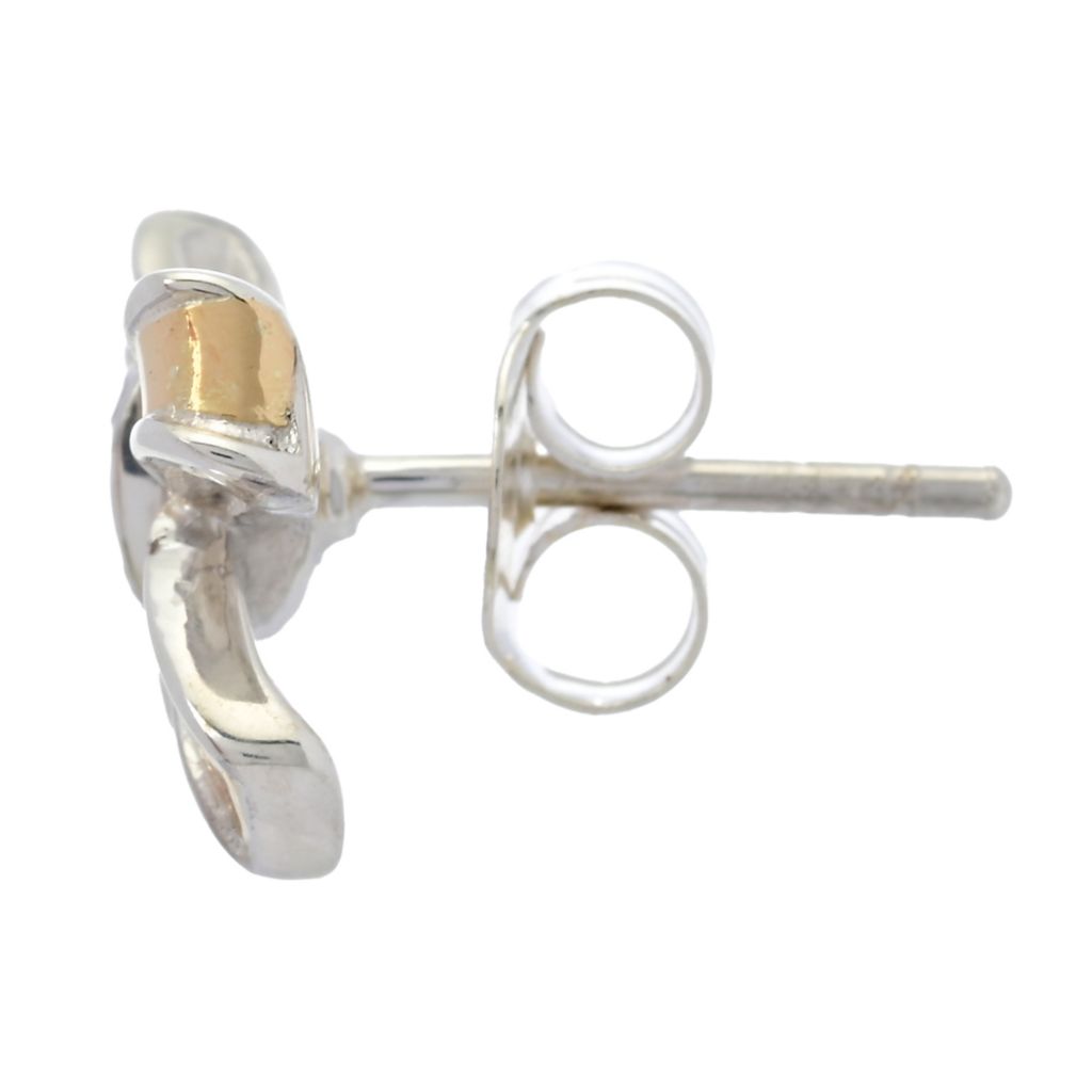 Brincos Artisan Silver by Samuel B. em ouro 18K com detalhes em topázio branco e laço