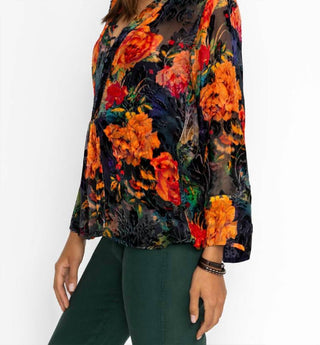 Johnny Was - Blusa Botina Burnout