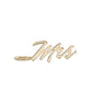 Eklexic - Women's Script Mrs Pendant