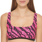 Dkny Women's Printed Square-Neck Bikini Top Women's Swimsuit