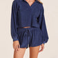 Bobi - Long Sleeve Cropped Polo Tee