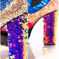 Cape Robbin - Women's Nell Glitter Chunky Boot