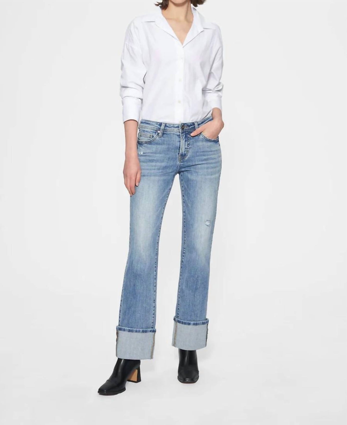 Bayeas - Flora Cuffed Straight Leg