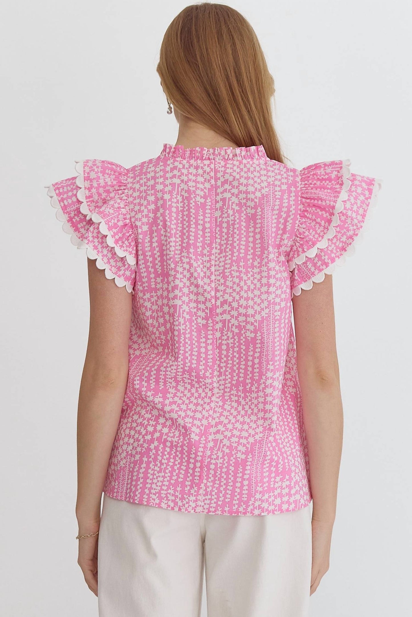 Entro - Ric Rac Floral Top