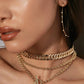Eklexic - Women's Micro Royal Toggle & Xl Baroque Pearl Pendant Necklace