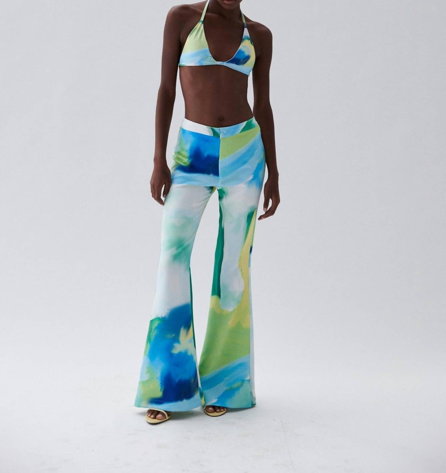 Nelblu - Tallo High-waisted Flared Leg Pants