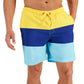 Men's Colorblocked Swim Trunks