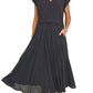 Trendsi - Zenana Woven Crinkle Gauze Crop Tee and Skirt Set