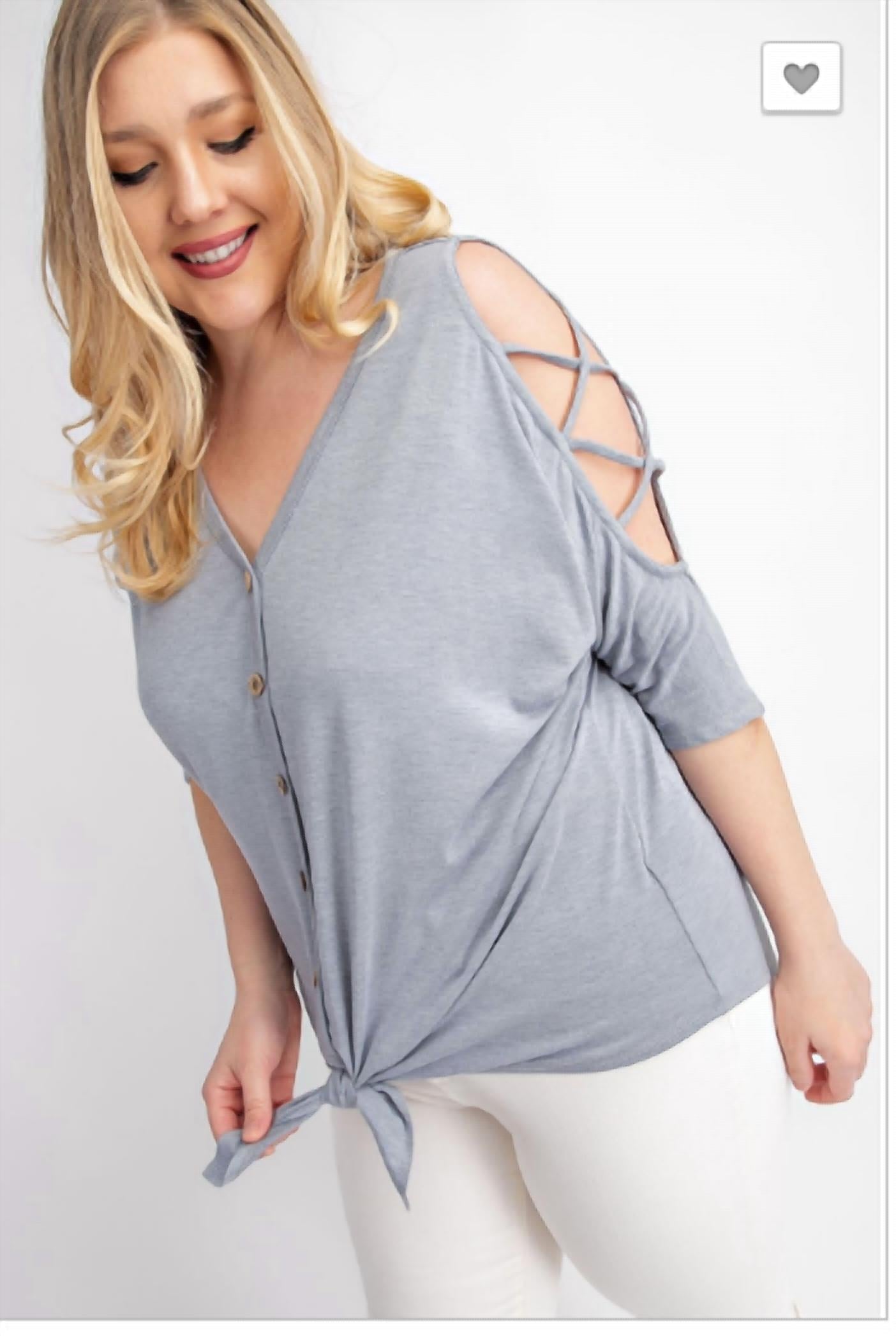 143 Story - OPEN SHOULDER TOP