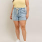 Judy Blue - High Waist Cuffed Jogger Denim Short