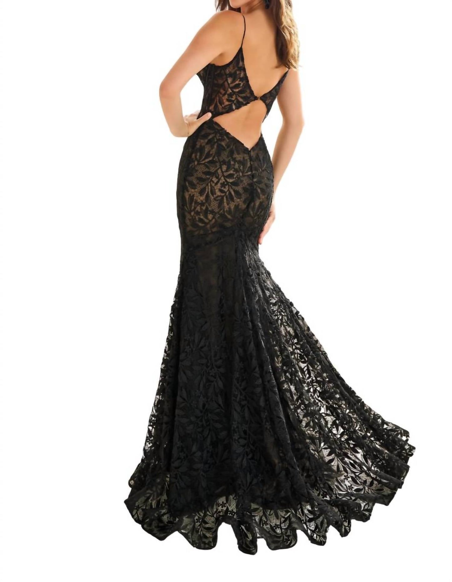 Ellie Wilde - Lace Mermaid Prom Dress