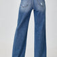 Risen - High Waist Wide Leg Jeans