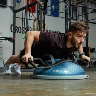 Bosu Pro NexGen 25IN Home Fitness Exercise Gym Balance Trainer com bomba, azul