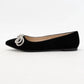 Gabby - Women's Rhinestone Bow Flats
