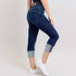 Judy Blue - High Waist Double Band Capri Jeans