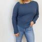 Free People - Carmine Waffle Knit Long Sleeve Top