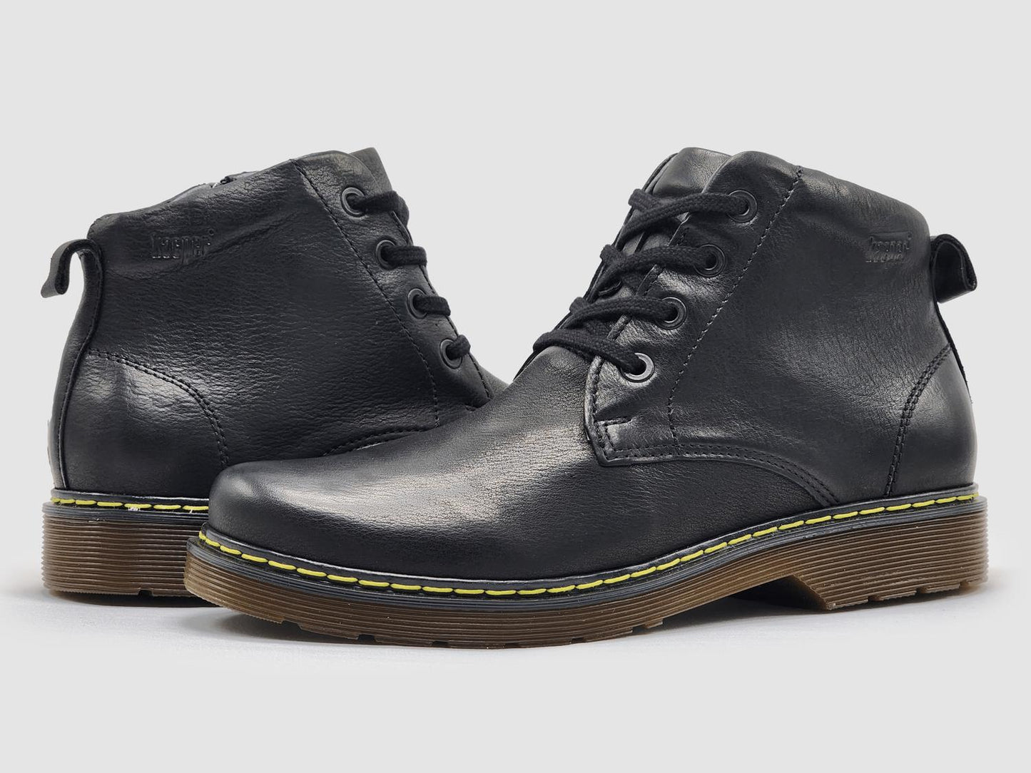 Kcr Group - Men's Premium Zip-Up Leather Boots