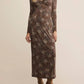Z Supply - Exhale Sable Floral Midi Dress