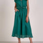 Elan - Short Sleeve Solid Midi Dress