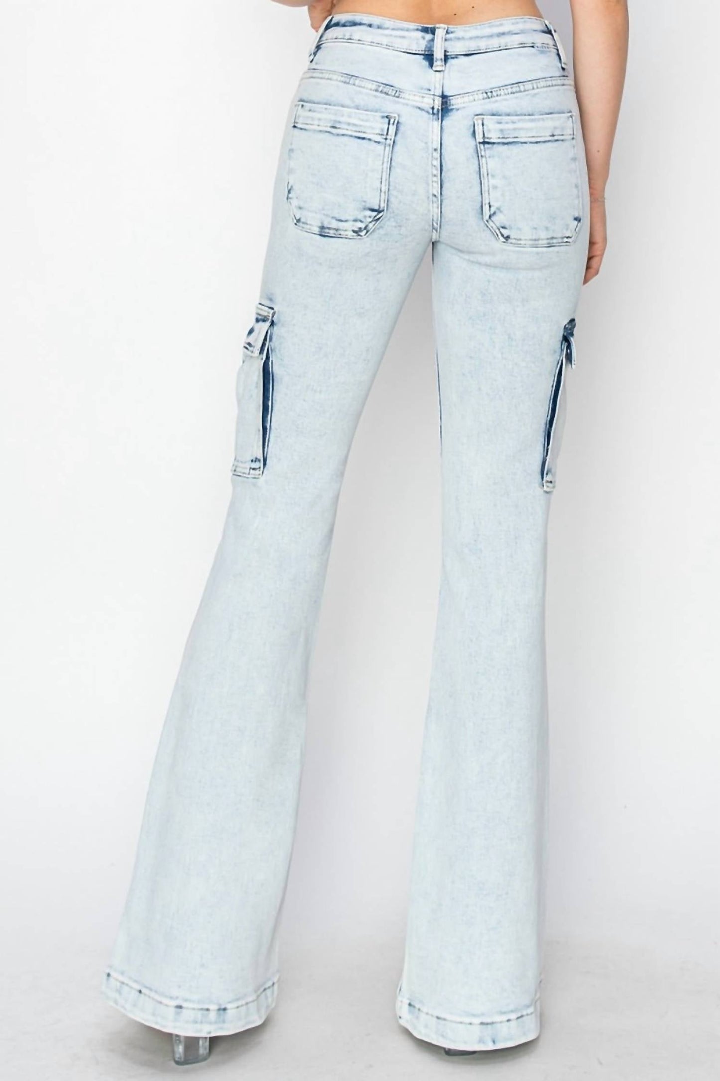 Risen - Mid Rise Cargo Jeans