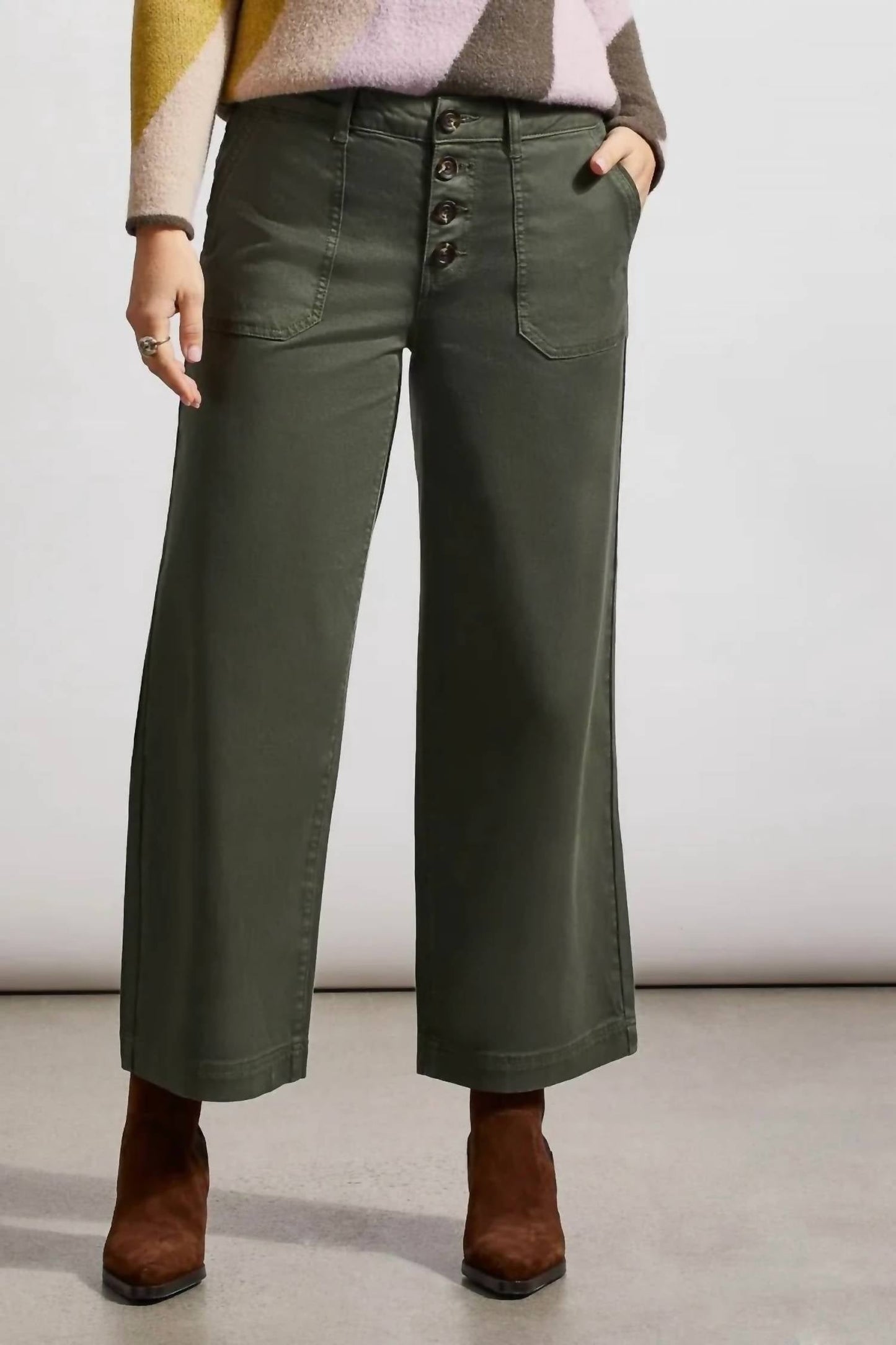 Tribal - Audrey Hugging Btn Fly Crop Wide