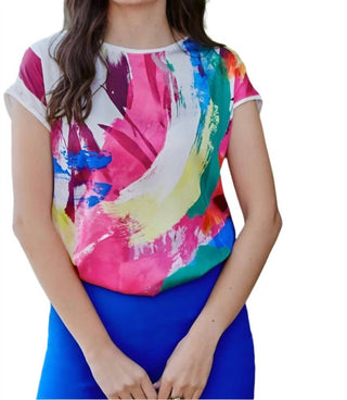 Frank Lyman - Blusa de manga curta e caimento solto