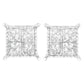 Sterling Silver 3/4 cttw Composite Diamond Stud Earrings (I-J, I2-I3)
