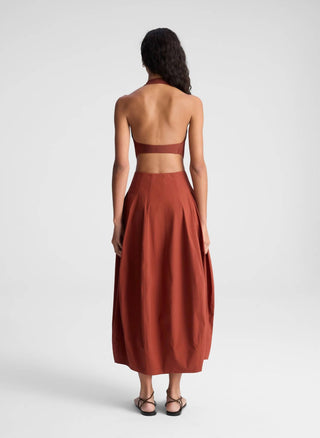 A.L.C. - Veda Stretch Cotton Midi Skirt