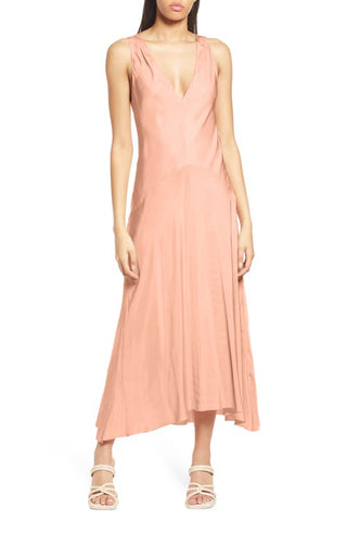 Savannah Sleeveless Maxi Dress in Pink Clay