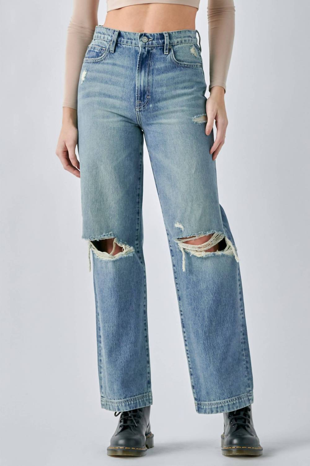 Hidden - Logan High Rise Dad Jean