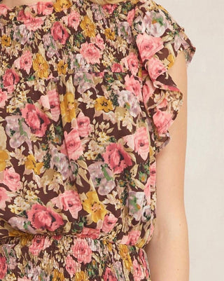 Entro - Floral Smocked Dress