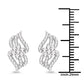 0.68 Carat Genuine White Diamond 14K White Gold Earrings (G-H Color, SI1-SI2 Clarity)