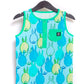 Macacão infantil RAGS Apparel com bolso Capri Henley Rag, azul, tamanho 2T