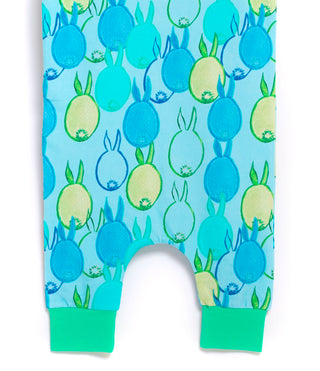 Macacão infantil RAGS Apparel com bolso Capri Henley Rag, azul, tamanho 2T