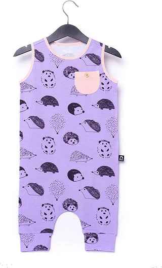 Macacão infantil RAGS Apparel com bolso e botão Capri Rag, roxo, tamanho 2T