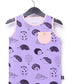 Macacão infantil RAGS Apparel com bolso e botão Capri Rag, roxo, tamanho 2T