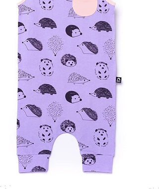 Macacão infantil RAGS Apparel com bolso e botão Capri Rag, roxo, tamanho 2T