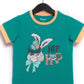 Camiseta infantil de manga curta com estampa de anel RAGS Apparel, verde, tamanho 2T
