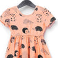 Vestido infantil de manga curta RAGS Apparel, rosa, tamanho 3 anos