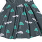 Vestido infantil com babados e manga curta RAGS Apparel, verde, tamanho 2T