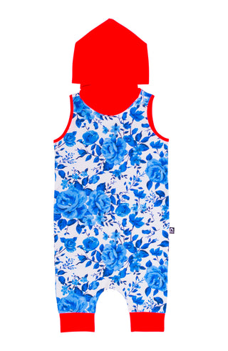 Macacão Capri com Capuz e Regata Infantil RAGS Apparel, Branco, Tamanho 18-24M