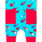 Macacão infantil RAGS Apparel com regata Henley Capri e bolso na cintura, azul, tamanho 2T