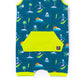 Macacão curto infantil RAGS Apparel com bolso canguru e manga curta, verde, tamanho regular