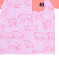 Camiseta infantil RAGS Apparel manga curta raglan com bolso arredondado rosa tamanho 2T