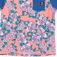 Camiseta infantil RAGS Apparel manga curta com bolso no peito e arredondada, rosa, tamanho 3 anos