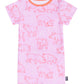 Macacão infantil de manga curta Rag da RAGS Apparel, rosa, tamanho 0-3 meses
